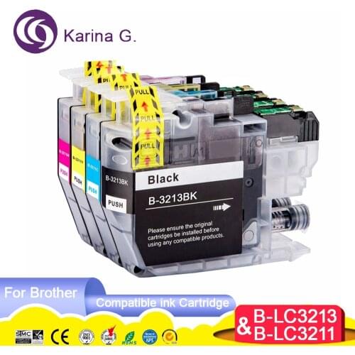 Compatible ink Cartridge for Brother LC3211 LC3213 suit for DCP-J772DW,DCP-J774DW,MFC-J890DW,MFC-J895DW etc