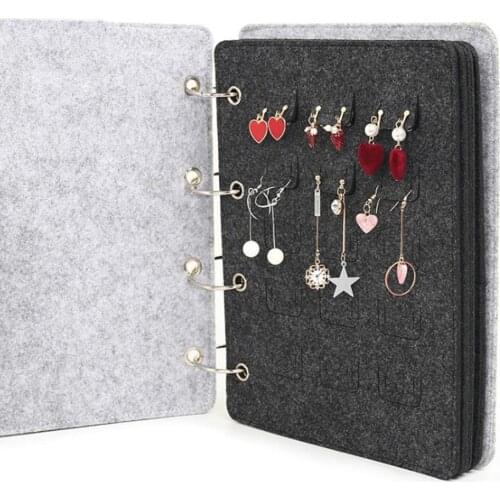 Felt Jewelry Storage Stand Earring Necklace Ring Pendant Bracelet Jewelry Display Stand Tray Tree Storage Racks Organizer Holder