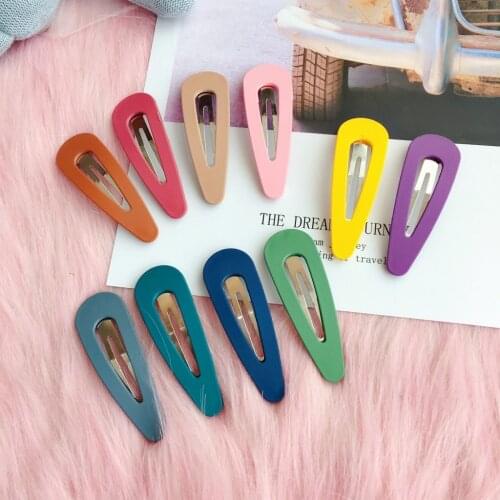 Hair Clip Hairpin For Women Girl Acrylic Solid Geometric Korean Handmade Fashion Head Accessories Mujer Wholesale