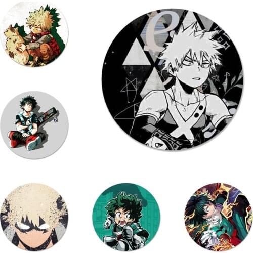 Anime My Hero Boku no Hero Academia deku Icons Pins Badge Decoration Brooches Metal Badges For Backpack Decoration 58mm