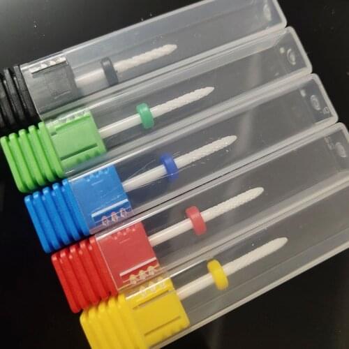 1pcs Ceramic Nail Drill Bit For Electric Manicure Drills Machine Milling Cutter Nail Files Buffers Nail Art Equipment Accessory