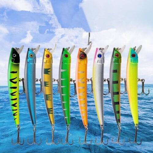 1Pcs Fishing Lures Minnow Bait 95mm 7.5g 3D Eyes Artificial Bait Crankbaits Isca Hard Bait Carp Perch Jig Pesca Fishing tackle