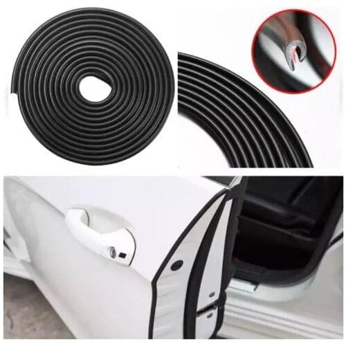 10m U Type Universal Car Door Edge Rubber Scratch Protector Trim Styling Moulding Strip Rubber Scratch Protector For Car Auto