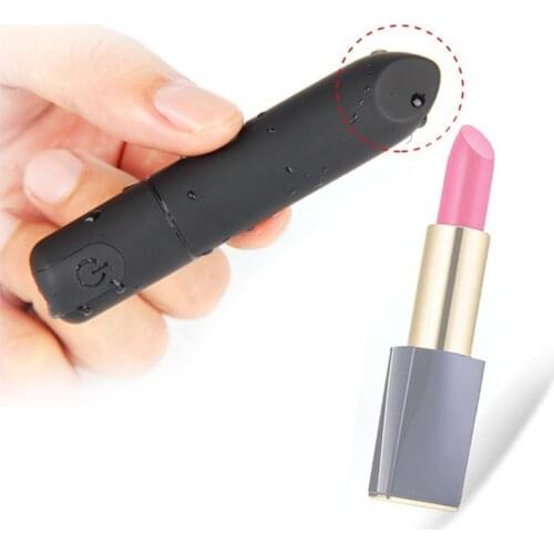10 Vibe Modes Lipstick Bullet Vibrator Rechargeable Waterproof Clitoral Nipple G-spot Vibration Stimulator Sex Toys for Woman