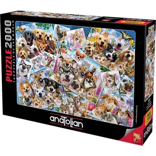 2000 Pieces Anatolian Puzzle Selfie Kolaj For Adult&Kids Toy Educational Entertainment Fun Enjoy Games Jigsaw
