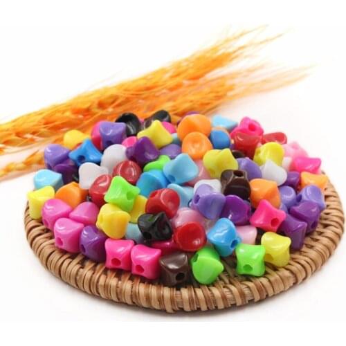 200pcs 9mm acrylic straight hole angle beads solid color loose beads bag decoration clothing accessories diy jewelry accessories