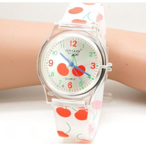 New Women Brand Flower Watch Quartz Clock Waterproof Wristwatch Silicone Fashion Girls Ultra Thin Band Relogio Horlog