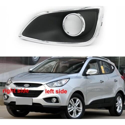For Hyundai ix35 2010 2011 2012 Fog Lamp Shell Front Bumper Grille Driving Lamp Cover Fog Light Cover