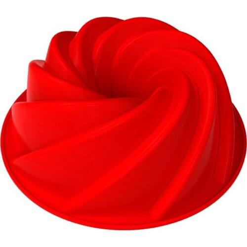 Cyclone Shaped Silicone Cake Mold Mousse Molds Jelly Pudding Mould Family Kitchen Tools Gadgets Baking Accessories for Cookies