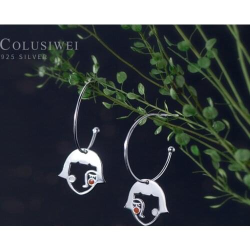 COLUSIWEI Silver Earrings