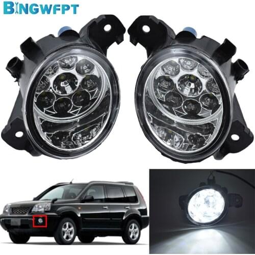 Daytime Running Light 12V LED Bulb Fog Light Fog Lamp For NISSAN X-TRAIL (T30) 2001 2002 2003 2004 2005 2006