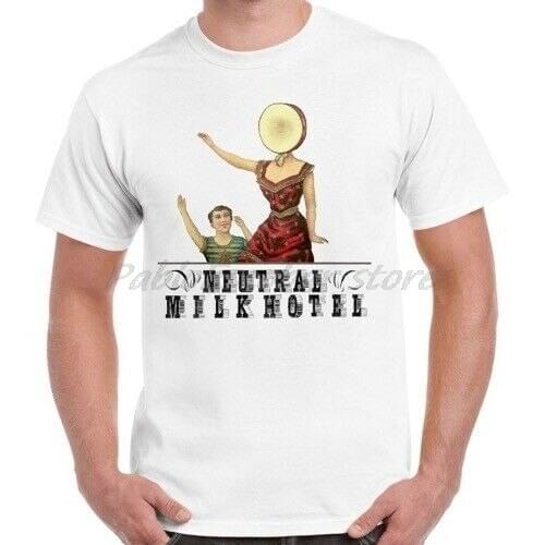 Neutral Milk Hotel Indie Rock Retro T Shirt men white tshirt summer tee-shirt plus size 4XL 5XL free shipping