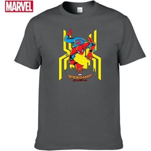 Marvel The Avengers Spider Man t-shirt Comfortable Breathable 100% cotton Fashion clothes for teens Summer Tops men tshirt #98