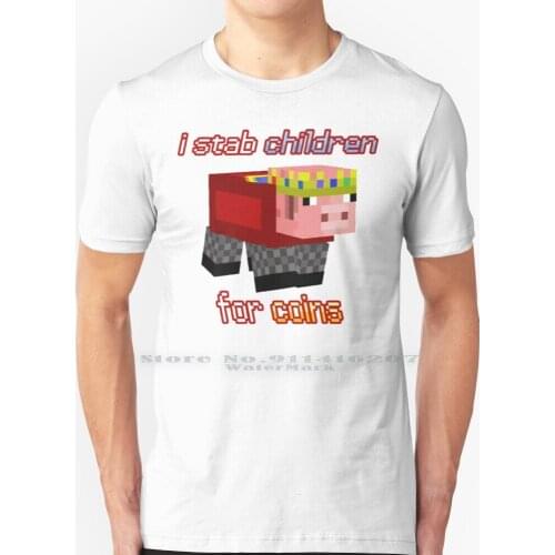 Technoblade ; I Stab Kids For Coins T Shirt 100% Pure Cotton Technoblade Technoblade Fan Art Technoblade Fanart Fanart Fan Art