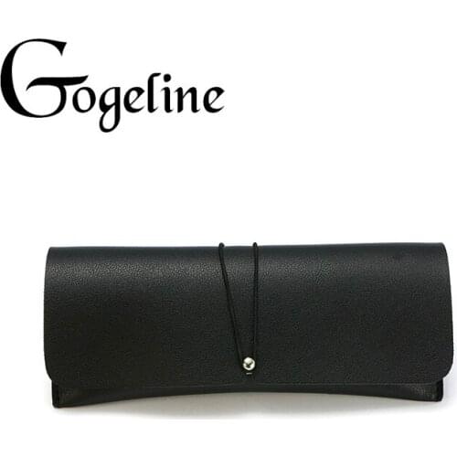 Gogeline 2019 Glasses Case Box for Women Men PU Soft Leather fashion Box Drawstring Mens and womens universal Soft box