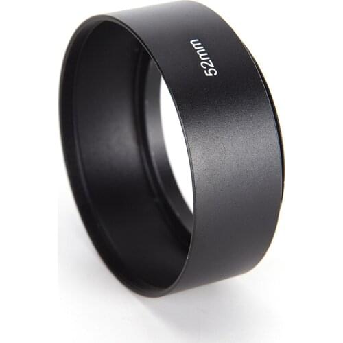 HOT 52mm Metal Camera Lens Hood For Canon Nikon 50mm F1.8 Tool Accessories