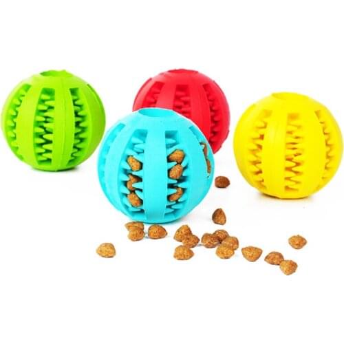 Pet Dog Toys Extra-tough Rubber Ball Toy Funny Interactive Elasticity Ball Dog Chew Toys For Dog Tooth Clean Ball Of Food