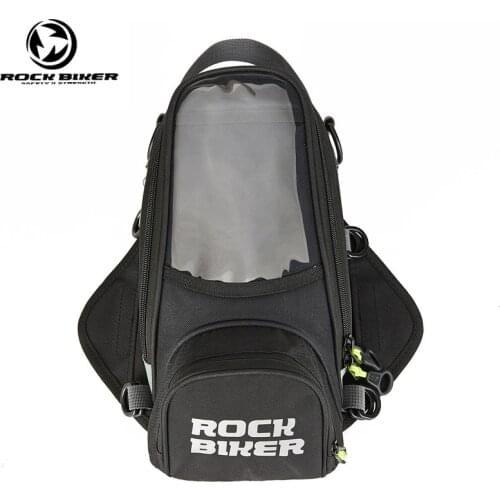 Rockbiker Motorcycle Oil Fuel Tank Bag Magnetic Motorbike Backpack Motorcycle Phone Holder Storage Moto Travel Bag Luggage