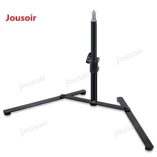 Desktop small photo lamp stand tripod studio flexible box flash holder professional portable folding shelf CD50