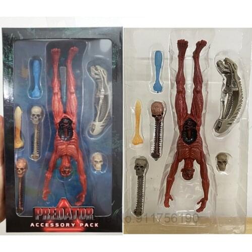 NECA Alien Predator Accessories Package Corpse Scene Action Figure Special-Shaped Warrior Alien Toys Horror Gift 18CM