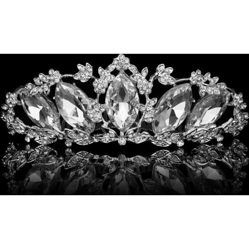 New Shiny Bride Wedding Headband Fashion Crystal Bridal Crown Tiara Wedding Hair Accessories Bridal Headpiece Hair Jewelry