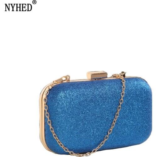 NYHED Women Party Chains Clutch Handbag For Female Evening Bags Small Lipstick Makeup Small Purse
