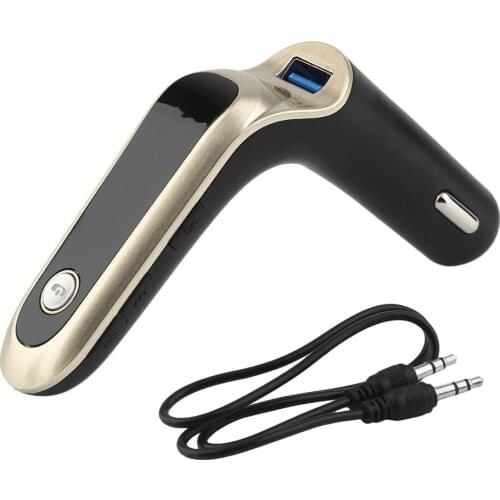 Portable Car Vehicle V4.0 MP3 Player FM Transmitter LCD Screen Display Radio Transmitter With Car Charging Function