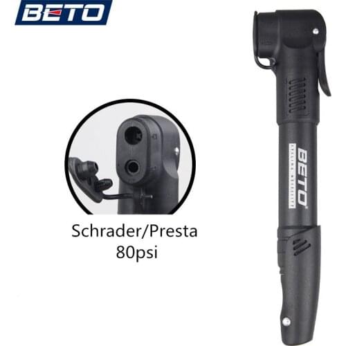 Portable mini air pump mountain bike road bike pump bicycle pump Schrader Presta adapter tire air inflator universal