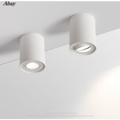 Dimmable Rotating 360° LED Downlights 7W 10W COB LED Ceiling Spot Lights GU10 Light Source LED Background Lamps Indoor Lighting