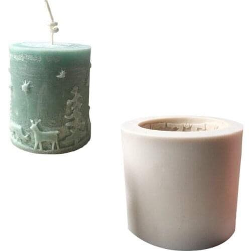 Silicone Mold 3d Candle Mold Aroma Candle Christmas Relief Candles Silicone Molds Handmade Home Accessories Moulds PRZY 54125