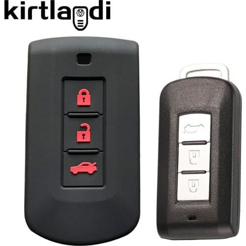 Silicone Car Key Cover Holder Case for Mitsubishi Pajero Outlander 3 ASX Colt Lancer 10 EX Grandis Sport Remote Key Protection