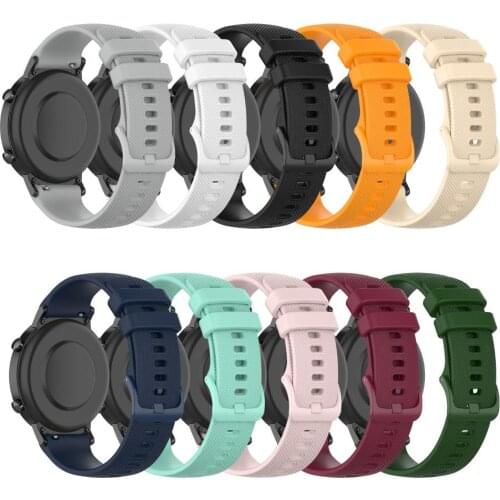 20mm Replacement Silicone Watchband Wrist Strap for Honor Magic Watch 2 42mm