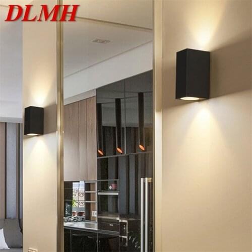 DLMH Modern Outdoor Sconce Aluminum LED Patio Wall Light Waterproof Creative Decorative For Bedroom Living Room Stairway