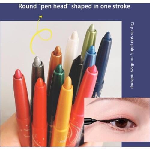 Waterproof Not Blooming Eyeliner Pencil Long-lasting No Fade Women Sexy Colorful Eye Liner Liquid Pen Makeup Cosmetic TSLM2