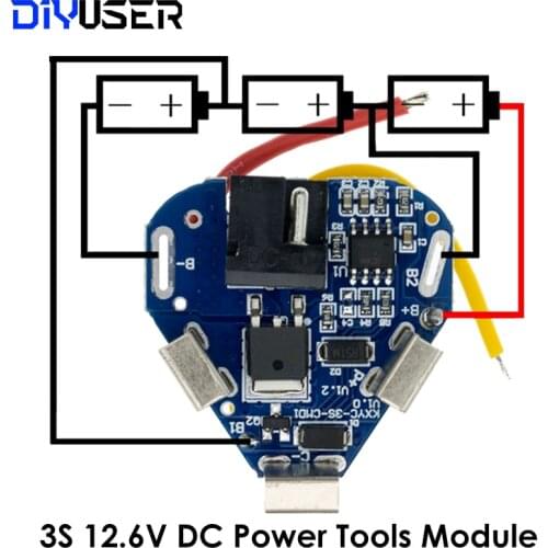 3S 12.6V 6A BMS Li-ion Lithium Battery Protection Board 18650 Power Bank Balancer Battery Equalizer Board for Electric Drill