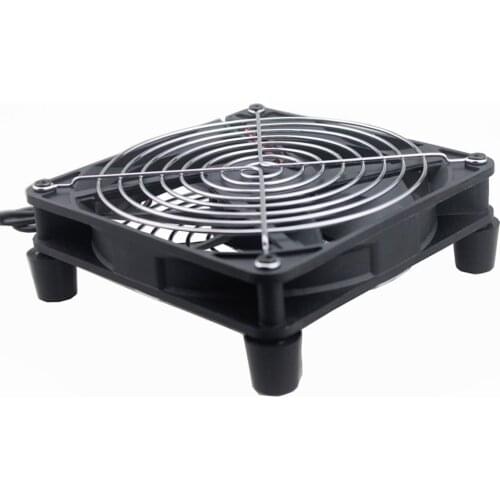Gdstime 1 pcs New Router fan DIY 140mm PC Cooler TV Box Wireless Cooling 140mmx140mmx25mm USB fan 14cm Protective net