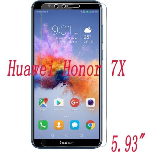 2PCS Tempered Glass 9H Explosion-proof Protective Film Screen Protector mobile phone for Huawei Honor 7X 5.93"