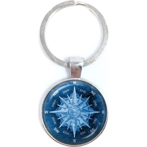 2018 New Compass Keychain Back To School Gift Graduation Gift Go In The Direction Of Your Dreams Keyring