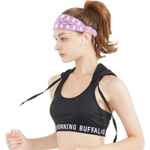 2020 Women/Men Elastic Yoga Headband Sport Sweatband Running Sport Hair Band Turban Outdoor Gym Sweatband Sport Elastic Bandage