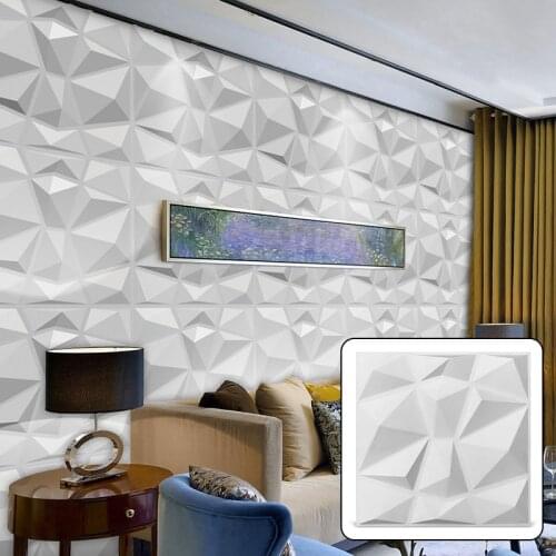 30x30cm 3D tile panel mold plaster wall 3D wall stickers living room wallpaper mural Waterproof 3D Wall sticker Bathroom Kitchen