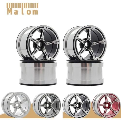 4PCS CNC Metal 2.2 Beadlock Wheels Rim 64x41mm for 1/10 RC Crawler Traxxas TRX4 Yeti KM2 Axial Wraith 90018 RR10 90053 SCX10