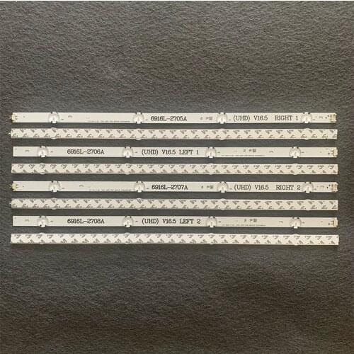 5set=40 PCS LED backlight strip for LG 49LJ58300W 49UH603V 49UH620V 6916L-2705A 2706A 2707A 2708A 6916L-2709A 2710A 2711A 2712A