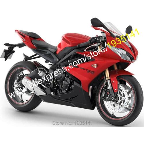 Accessories For Triumph Daytona 675 Parts 2013 2014 2015 2016 Daytona675 13-16 Red Black Aftermarket Motorcycle Fairing Kit