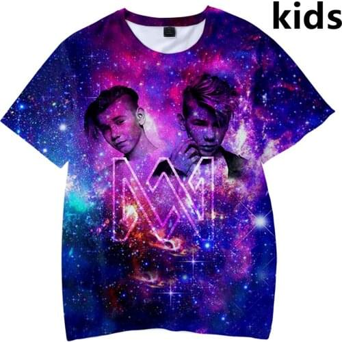 3 To 14 Years Kids t shirt Marcus & Martinus 3D Printed Boys Girls t-shirt Hip hop Short Sleeve tshirt Tee Children Clothes