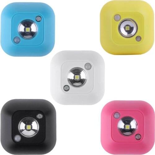 FANHHUI Mini Wireless LED Sensor Night Light Lamp PIR Infrared Motion Activated Sensor Light for Wall Lamp Cabinet Stairs Light