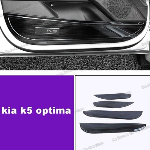 Lsrtw2017 Stainless Steel Car Interior Door Cover Anti-kick Panel Protector for Kia K5 Optima 2020 2021 Accessories Auto Styling