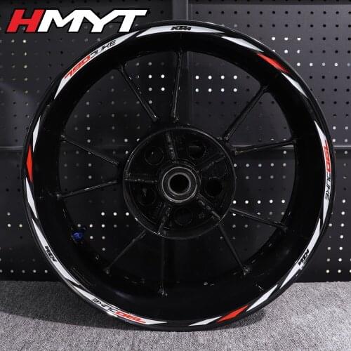 Motorcycle hub sticker ktm790duke250 200 rc390 690 1290 super Duke gt r modified waterproof reflective rim sticker