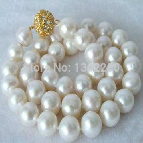 ! 18inch Huge AAAA+ 14mm White Shell Pearl Necklace 2 piece/lot fashion jewelry JT5573