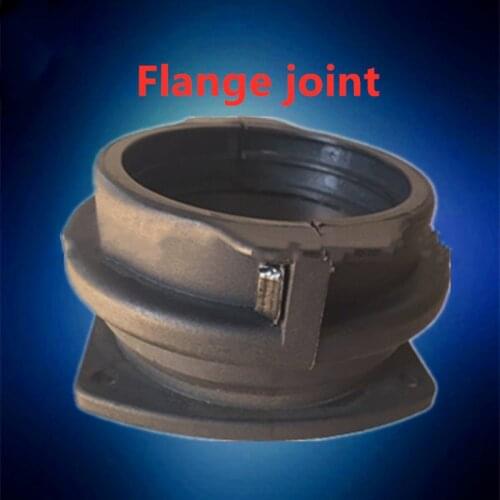 Plastic bellows flange joint