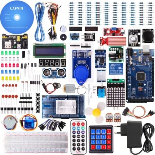 LAFVIN Mega 2560 Project The Most Complete Starter Kit for Arduino Mega2560 Nano with Tutorial / Power Supply / Stepper Motor